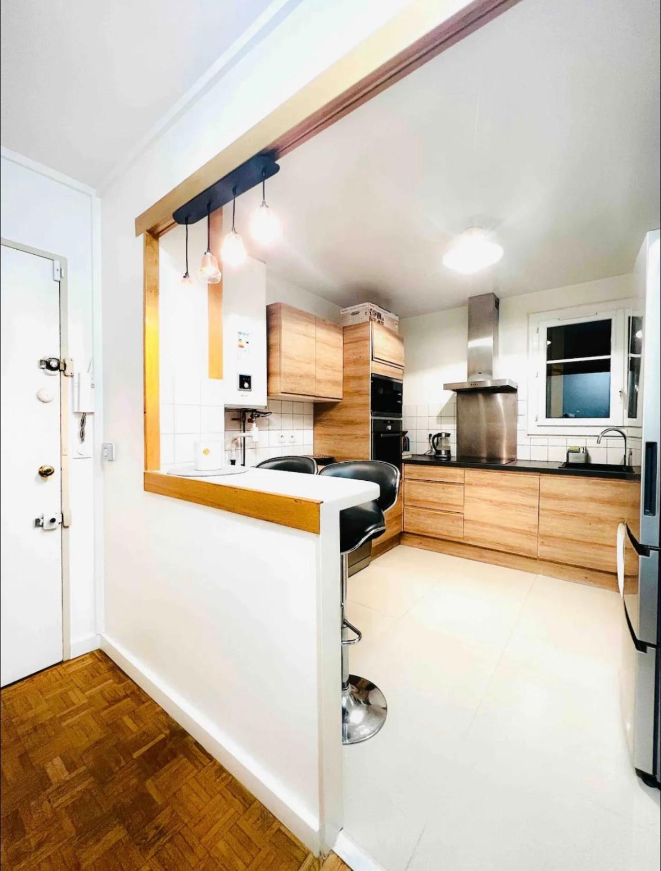 Modern 2 Bedroom Apartment Near Paris Metro, Giant Flat Screen Tv 85 Inches, Balcony, Free Parking Ivry-sur-Seine Luaran gambar