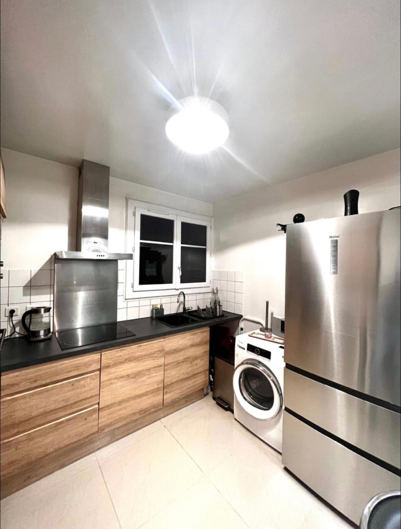 Modern 2 Bedroom Apartment Near Paris Metro, Giant Flat Screen Tv 85 Inches, Balcony, Free Parking Ivry-sur-Seine Luaran gambar