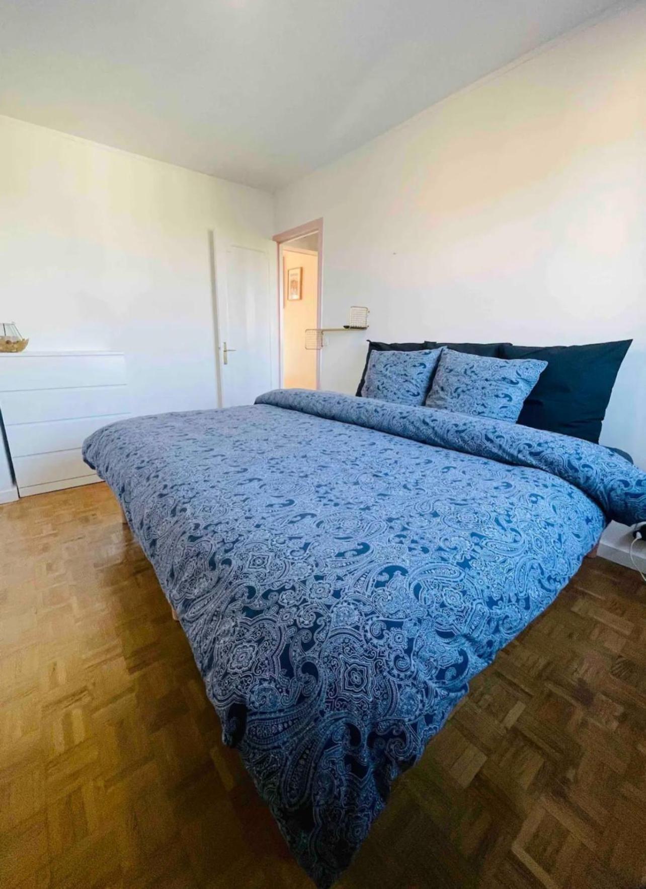 Modern 2 Bedroom Apartment Near Paris Metro, Giant Flat Screen Tv 85 Inches, Balcony, Free Parking Ivry-sur-Seine Luaran gambar